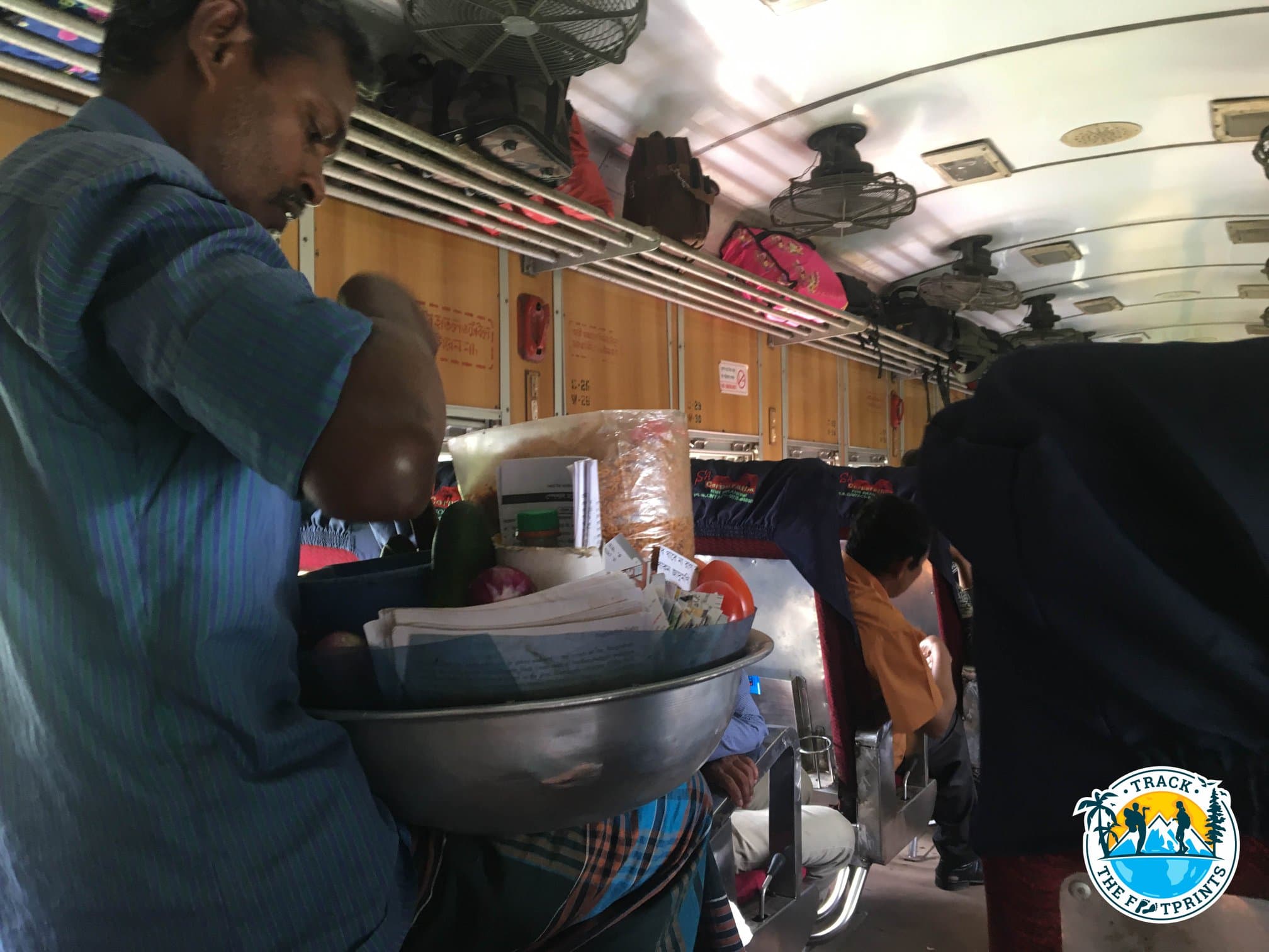 So, in the train in Bangladesh, you can find anything! Meals, books, newspapers and a lot of different stuff.