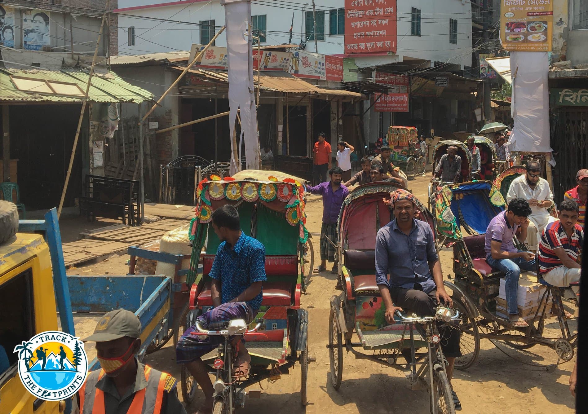 Second most common way to travel in Bangladesh (called rickshaws)