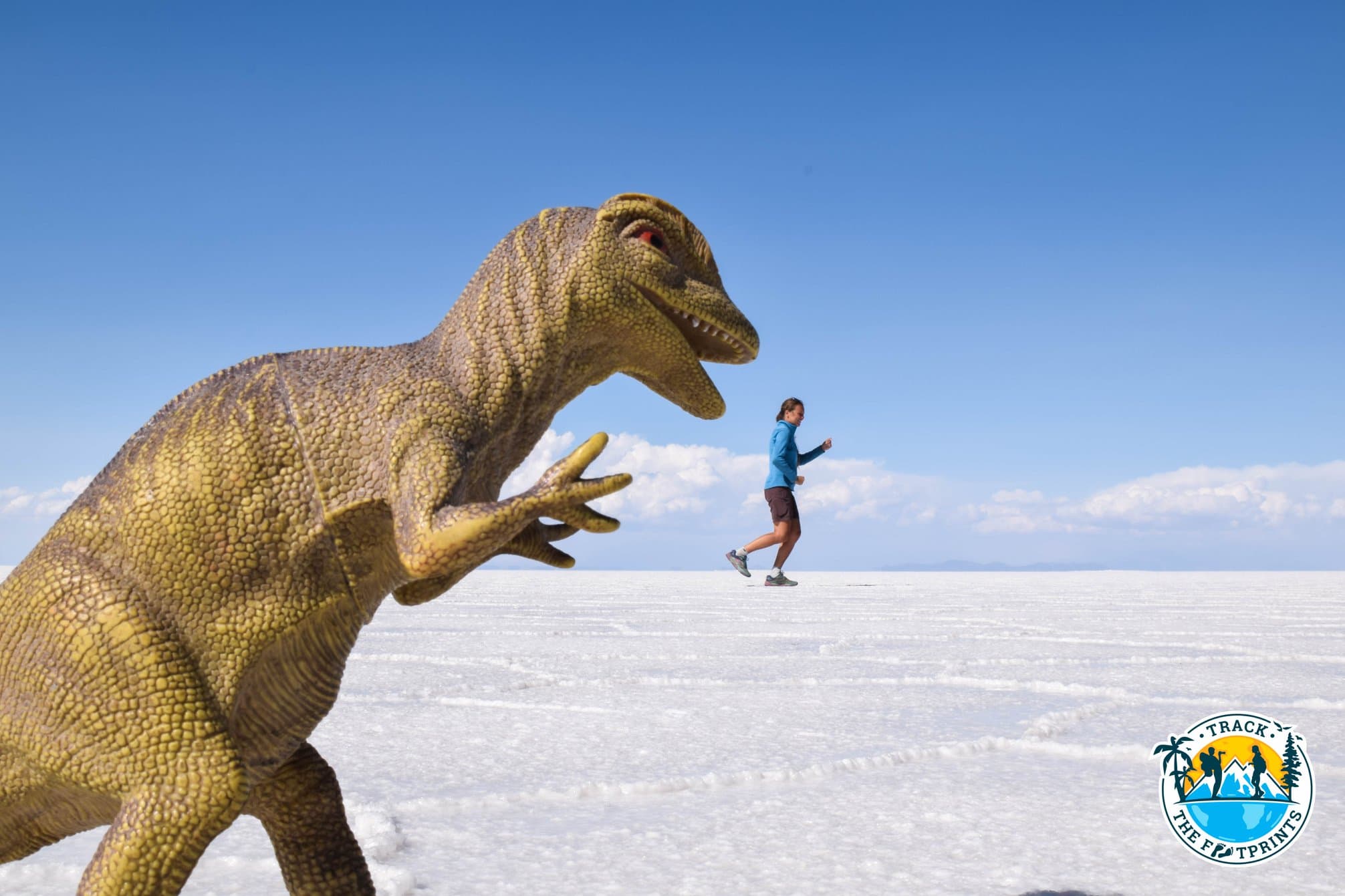 Having fun at the Salar de Uyuni