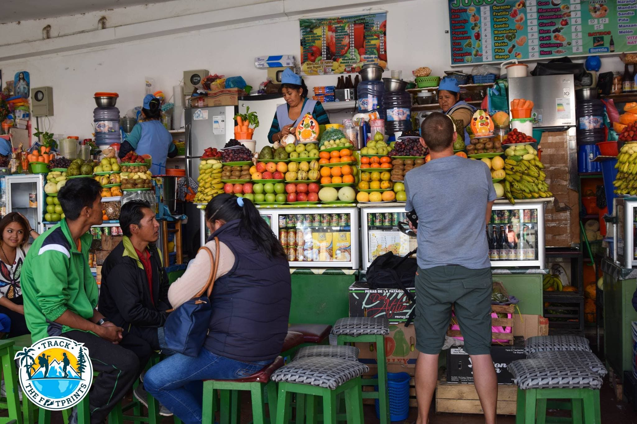 In Sucre, Bolivia — fresh fruit juices!