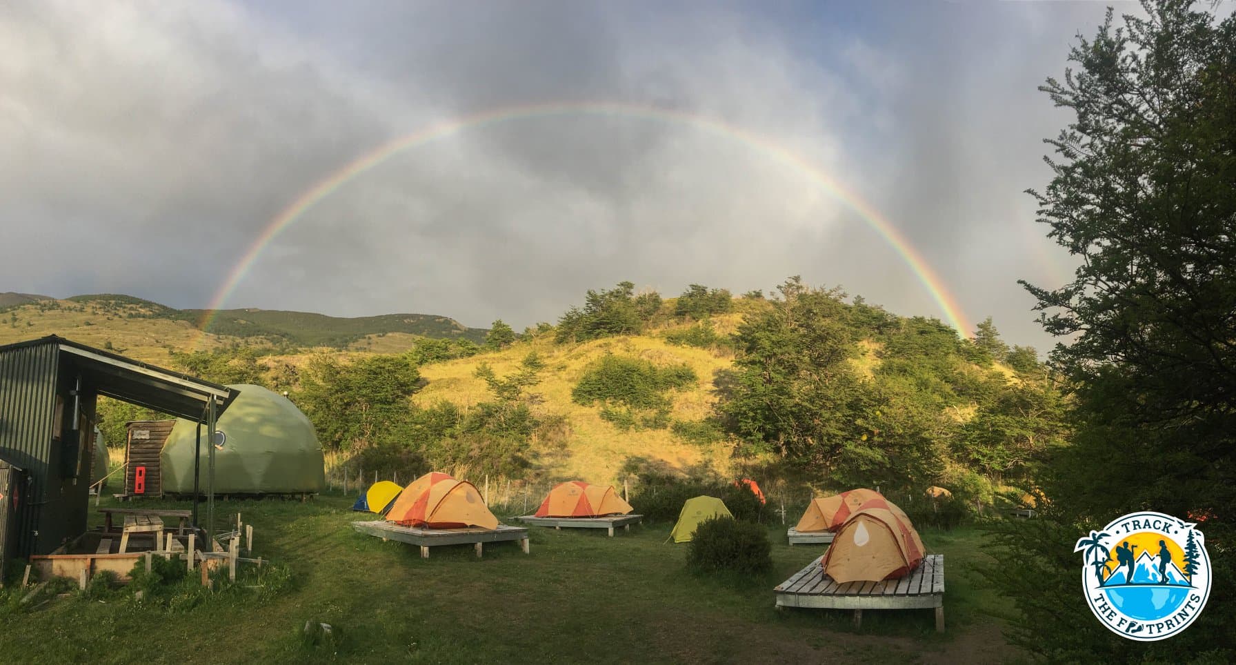 A nice rainbow at the Dickson campsite