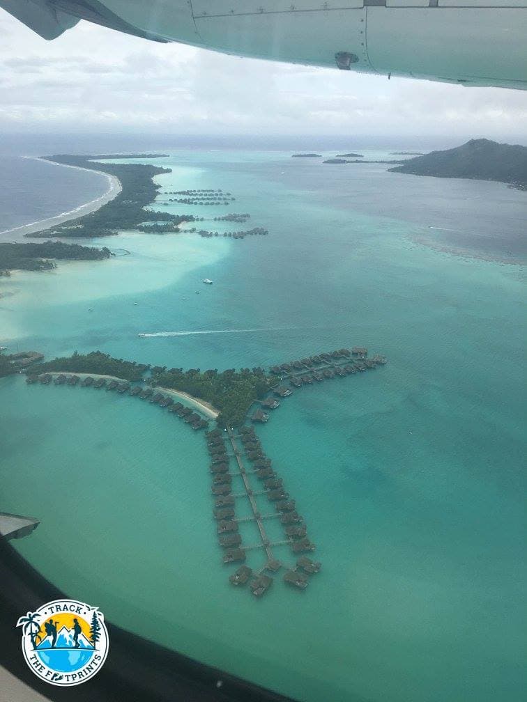 View of Bora Bora from the flight!