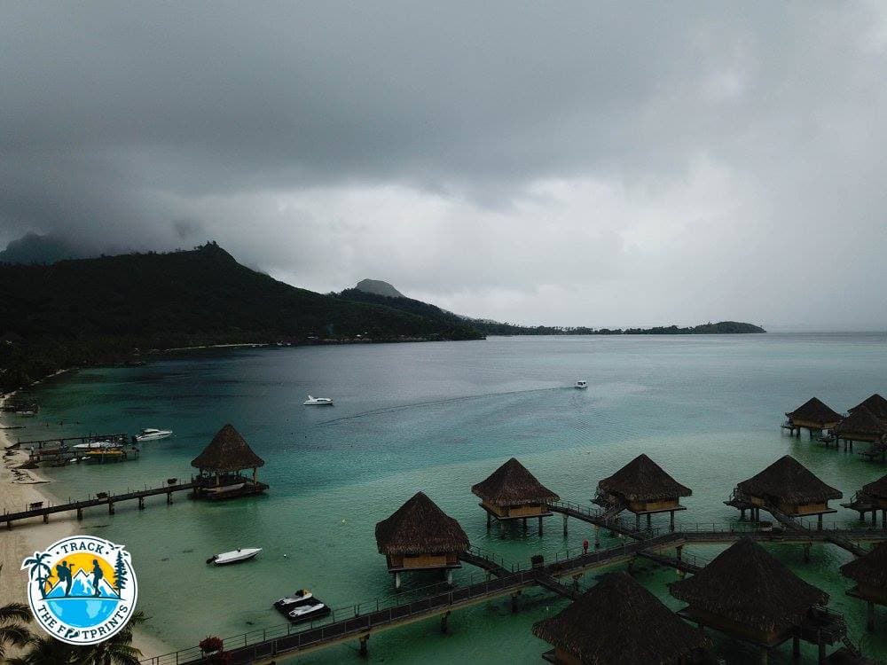 View from the Intercontinental hotel in the south of Bora Bora