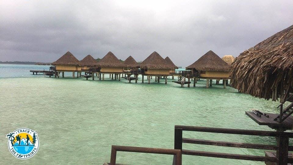 The fancy bungalow on the water