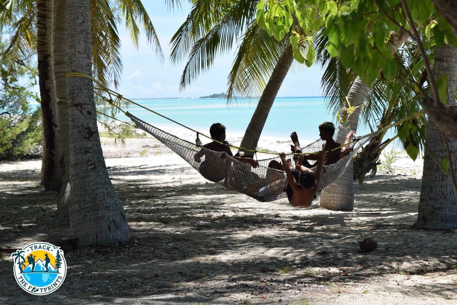 Playing on the hammock