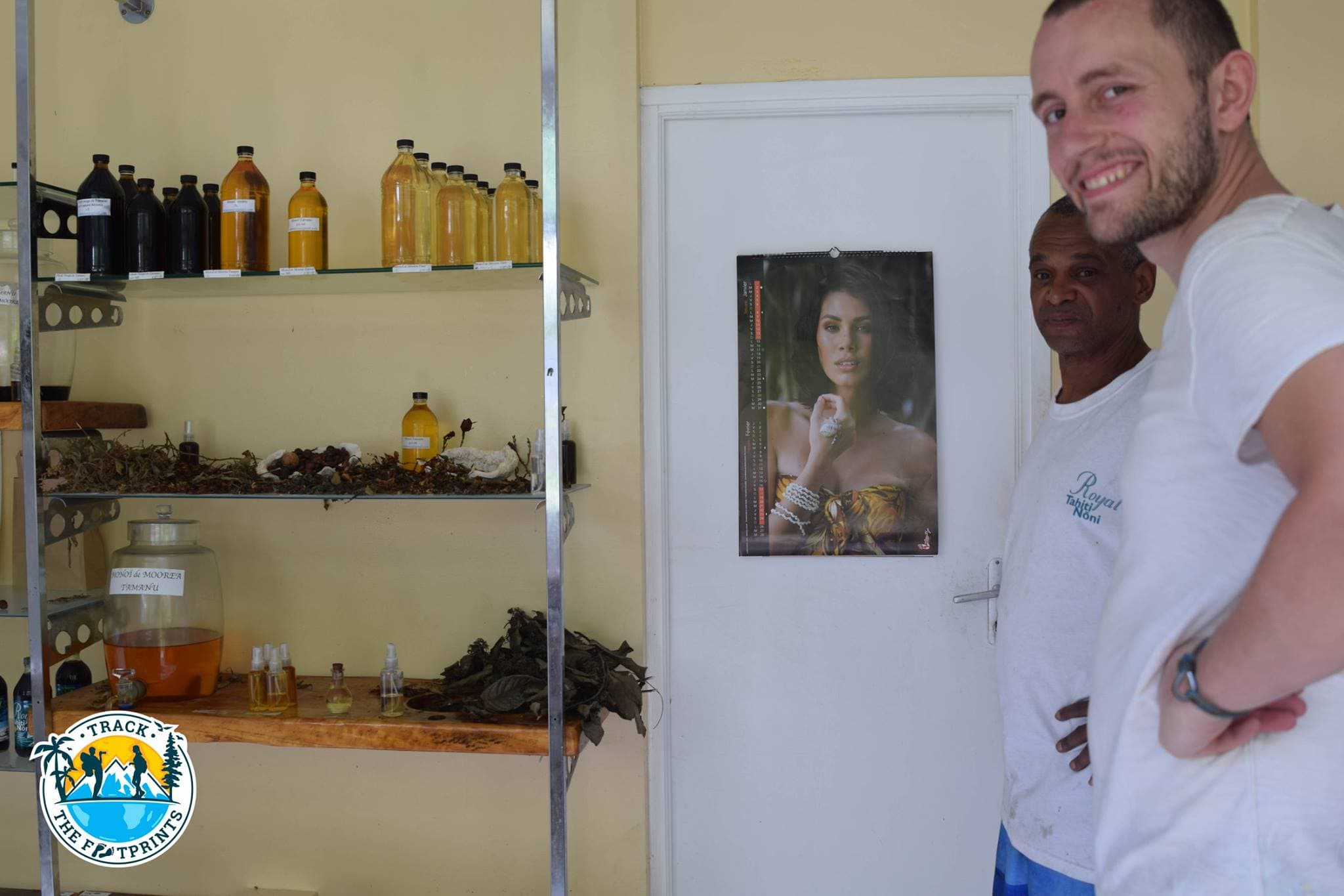 One of the two factories on Moorea — creating oil from coconuts and Monoï flowers.