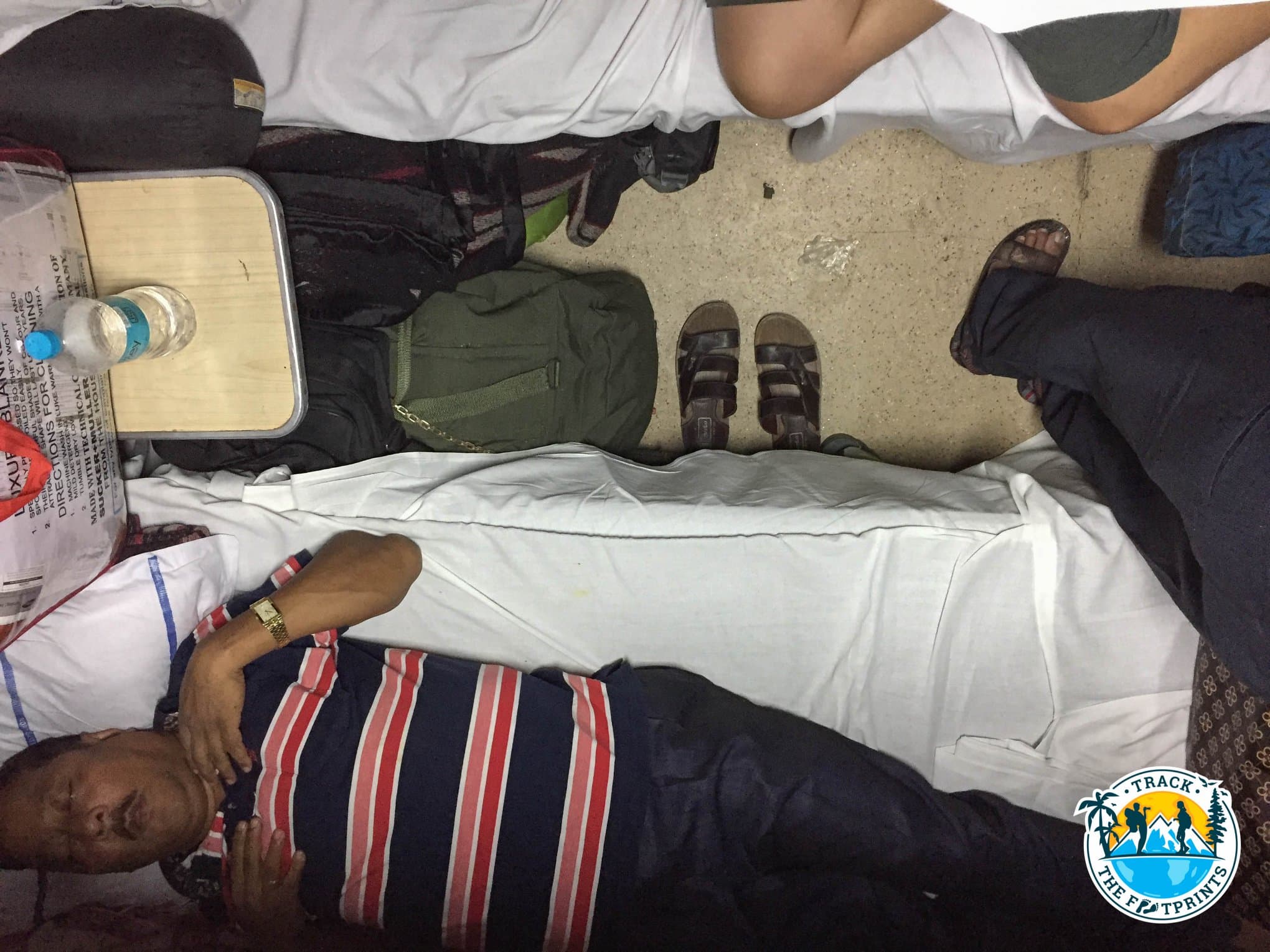 This man .... He was snoring like a beast ... On our way to New Jalpaiguri Junction