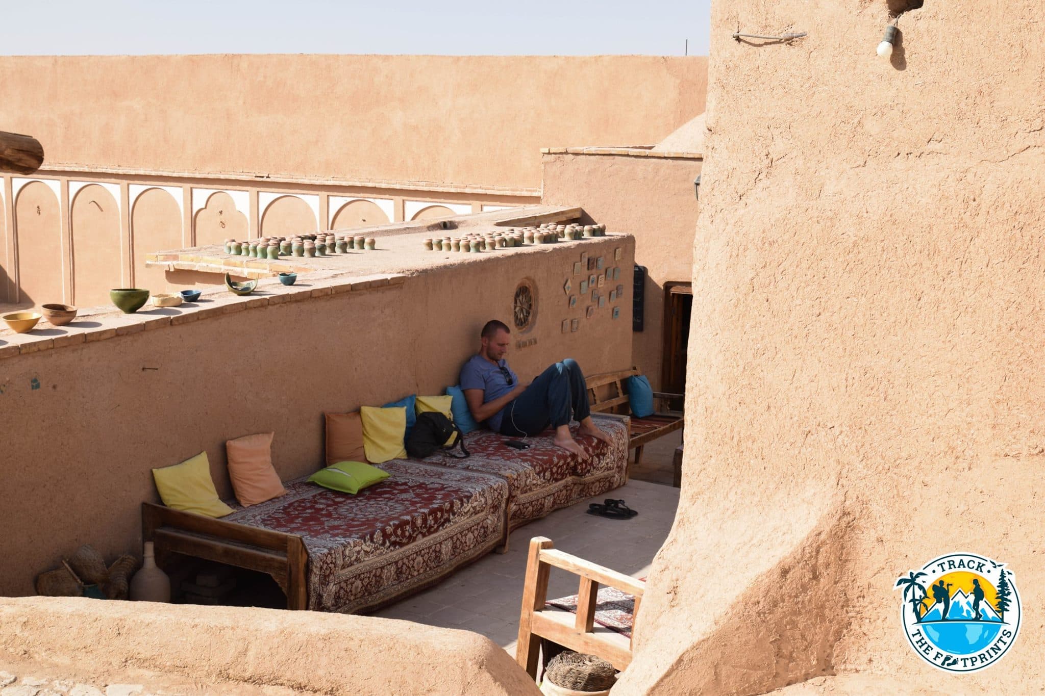 Our "Art Coffee" ... the view was good at least!