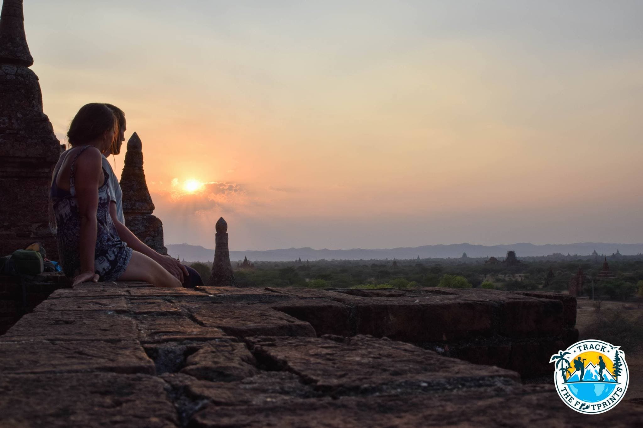 Temples & Landscapes of Bagan during sunset