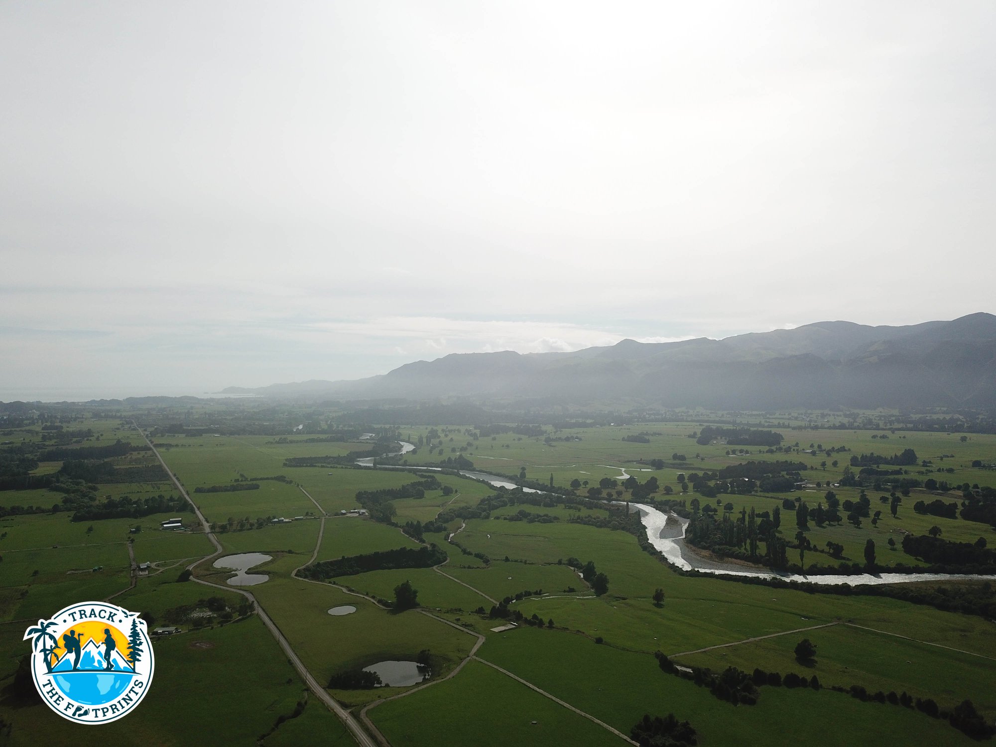View from the sky above the farm where the lovely couple hosted us!