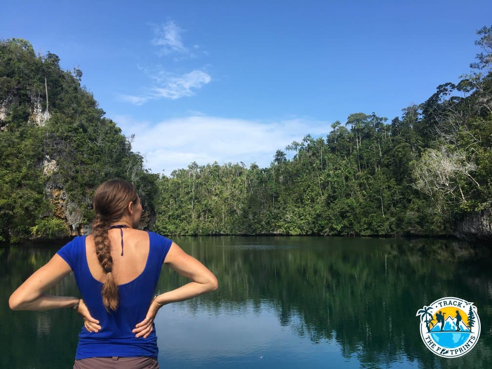Augustina in the Hidden Bay of Raja Ampat Islands