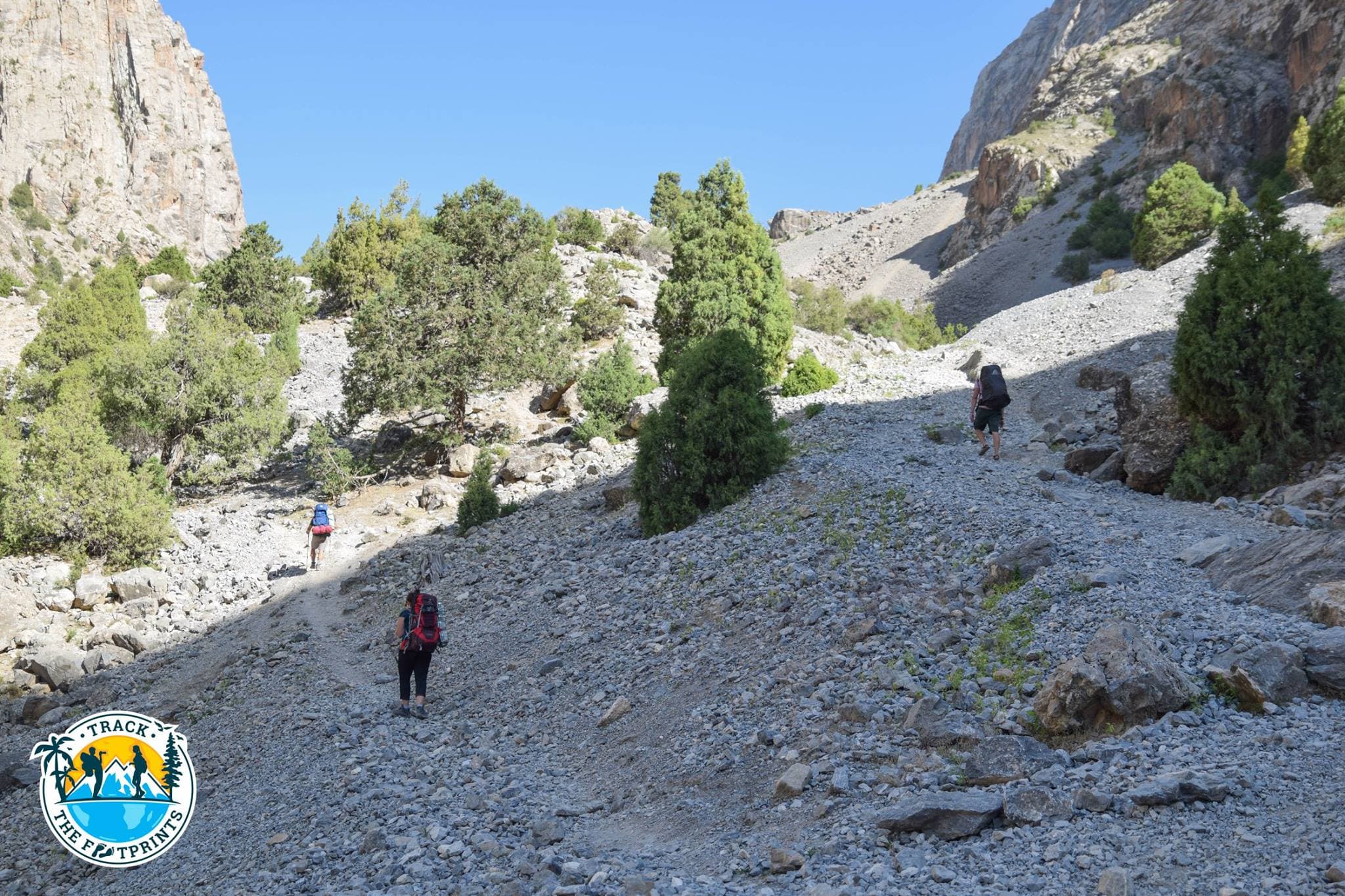 Going up — Fann Mountains