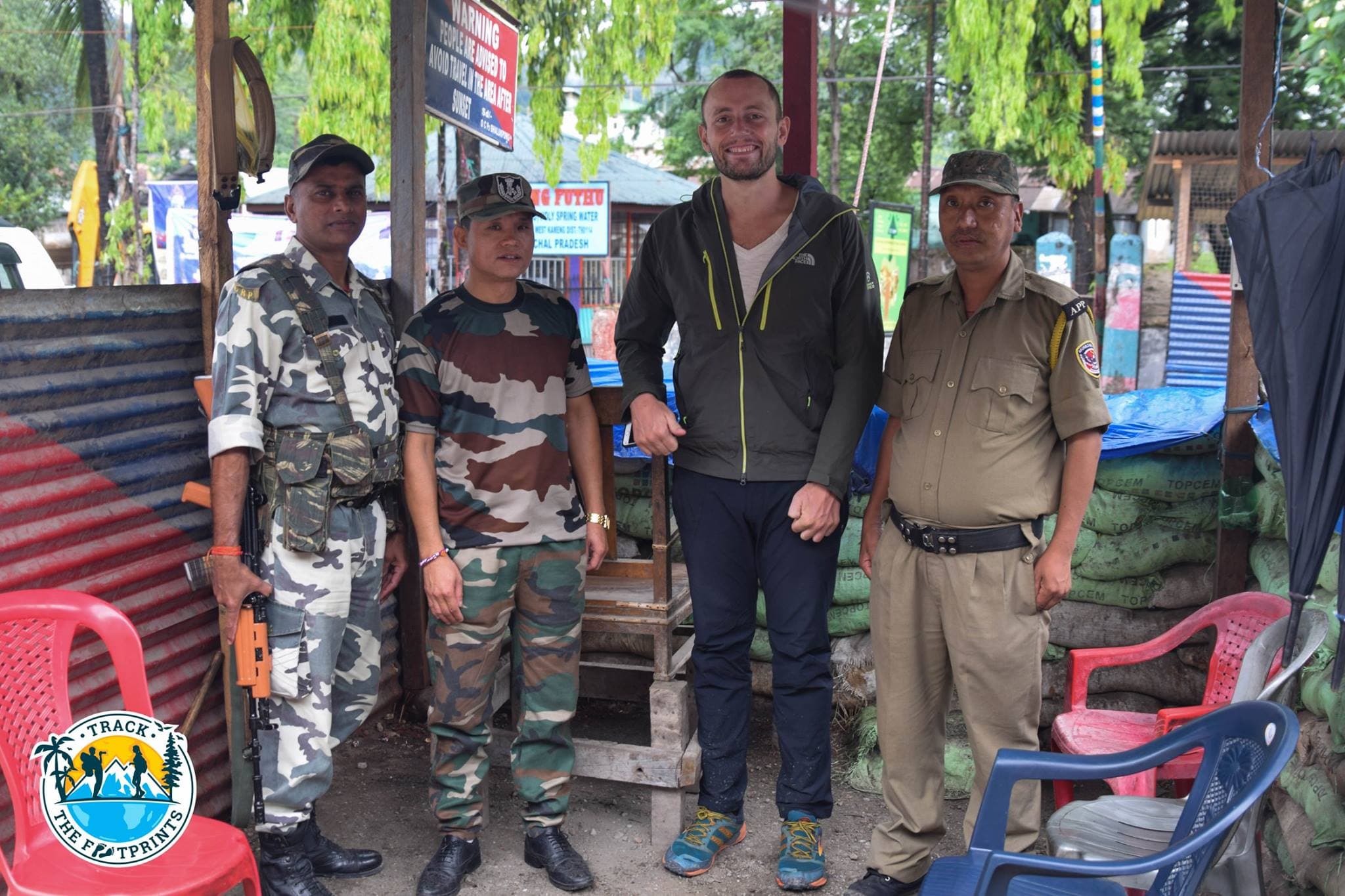 Very nice soldiers, who checked our permit to go to Arunachal Pradesh and even offered us a cup of tea