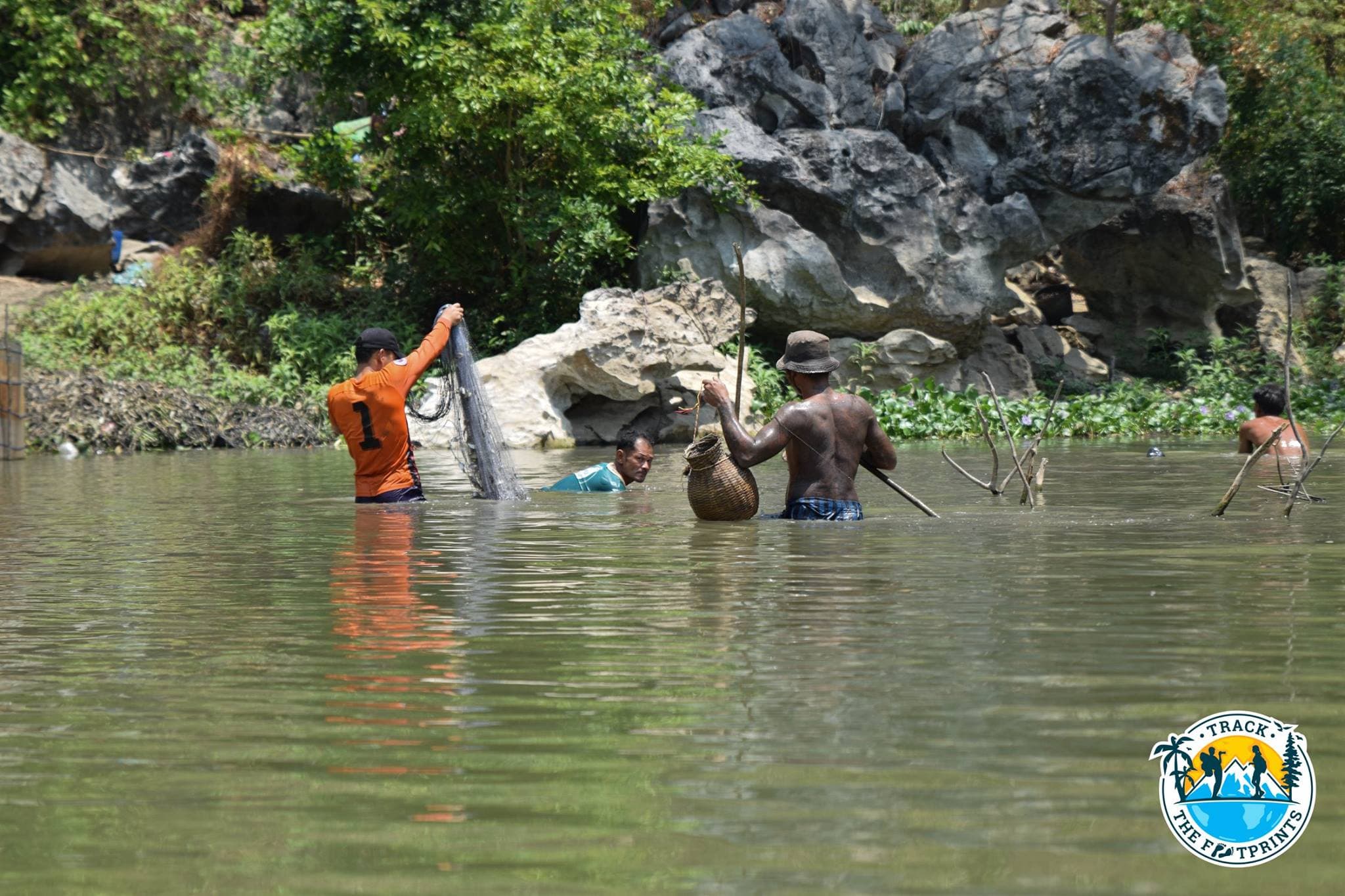 Local fishermen near Saddam Cave