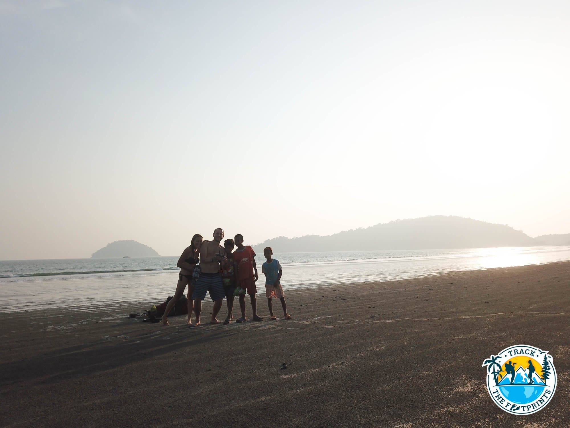 Our new friends at Myin Kwa Aw Beach