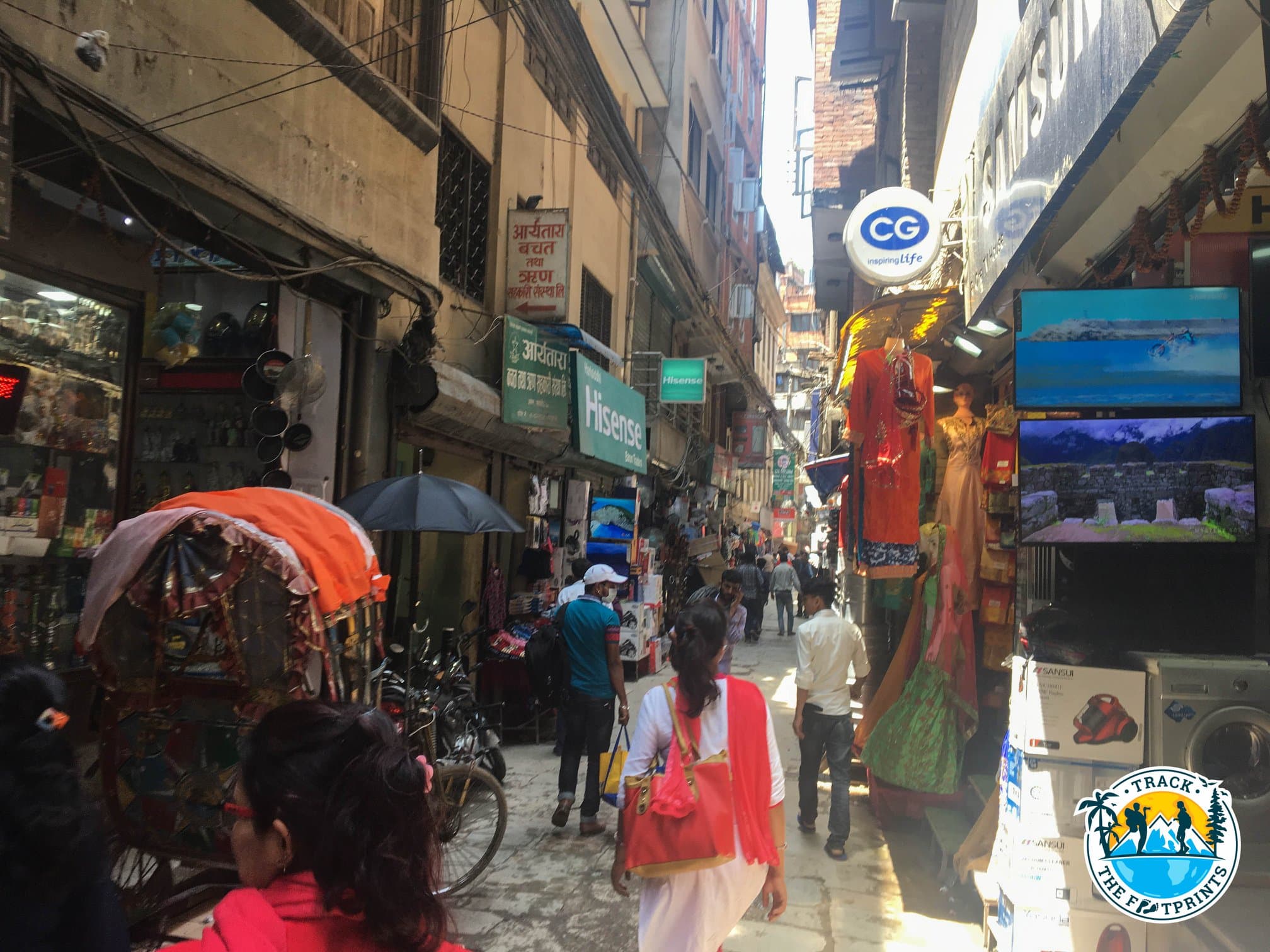 Thamel Market in Kathmandu, Nepal