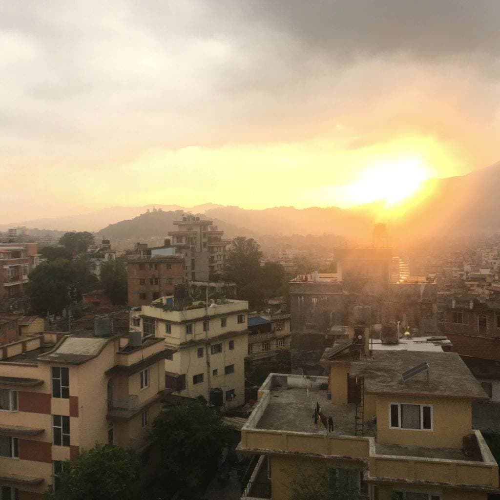 Kathmandu, Nepal sunset