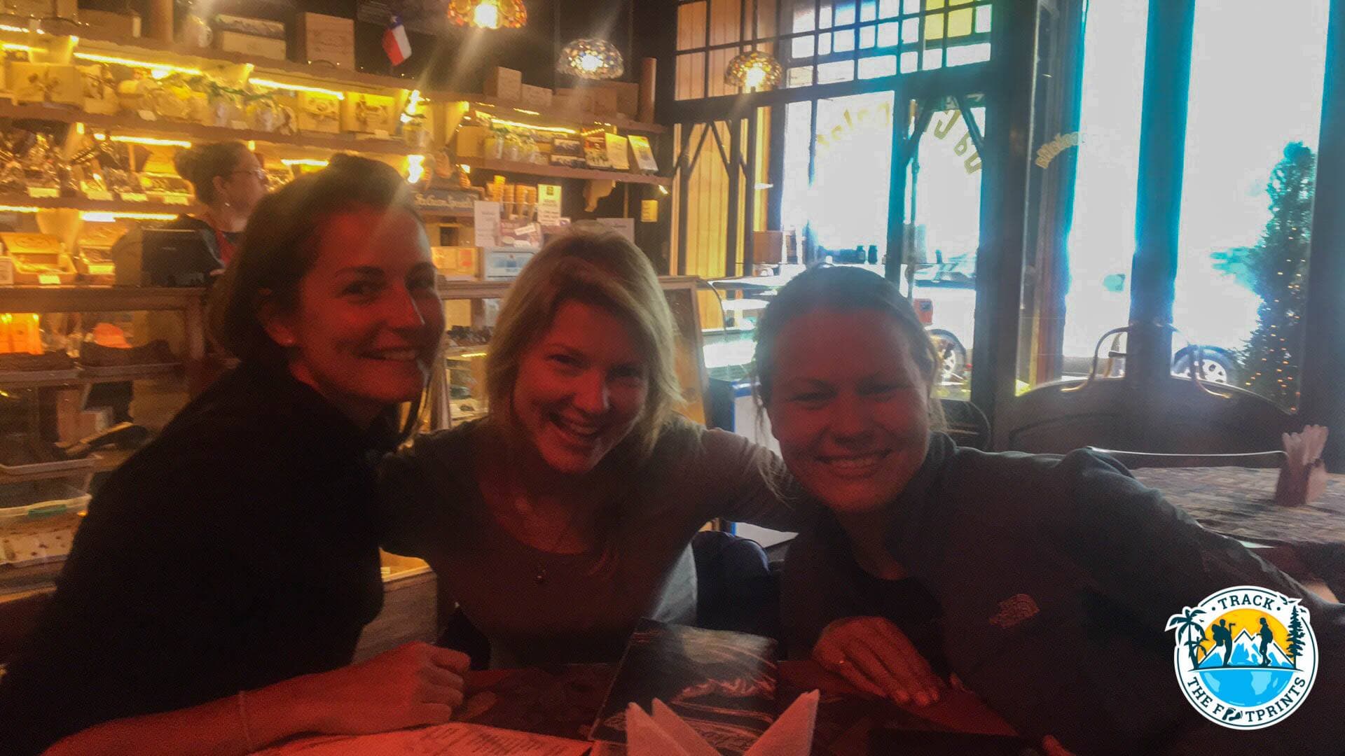 The 2 ladies from UK we met first at Torres Del Paine — Punta Arenas, Chile