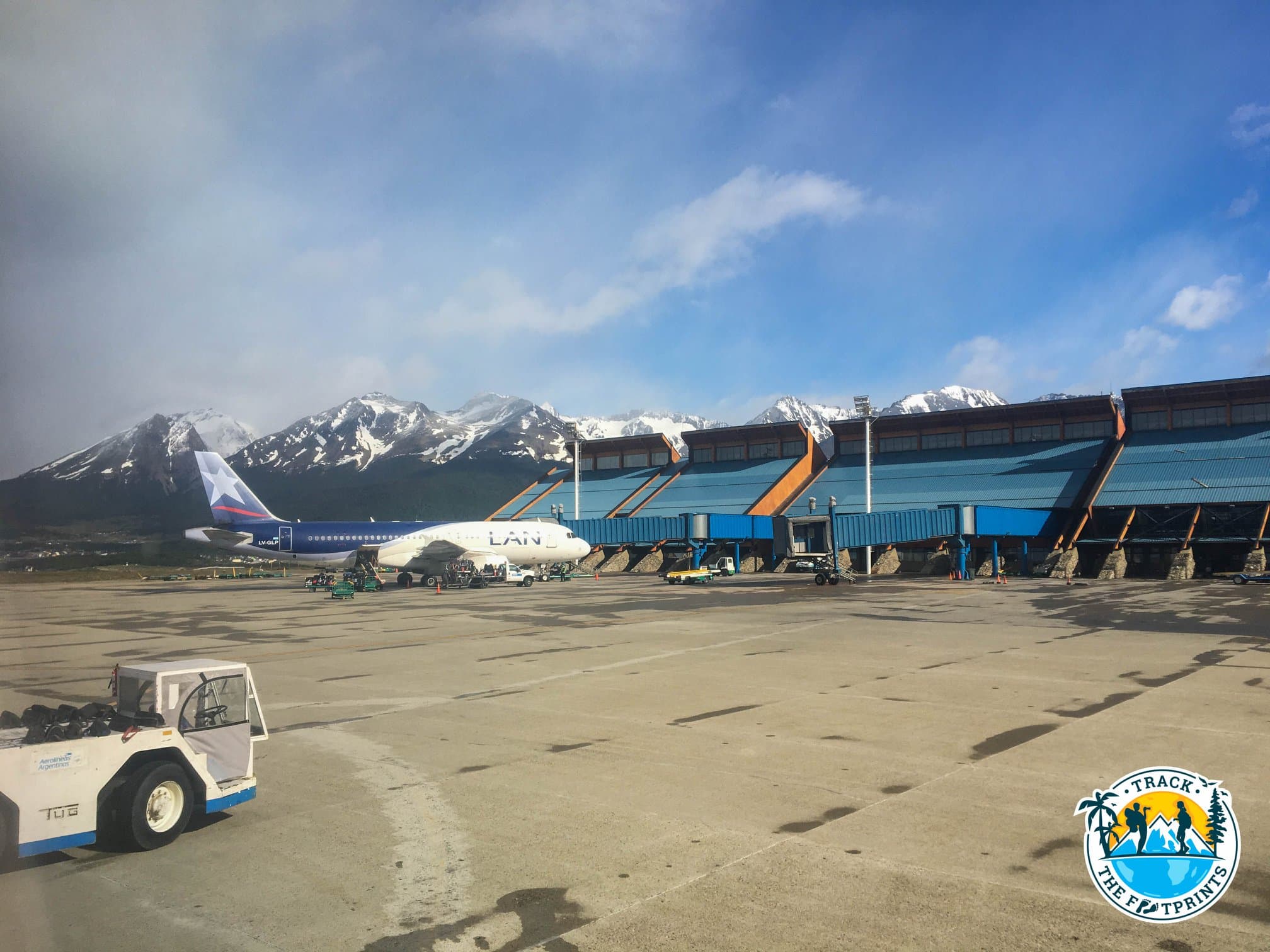 Ushuaia, Tierra del Fuego, Argentina airport...