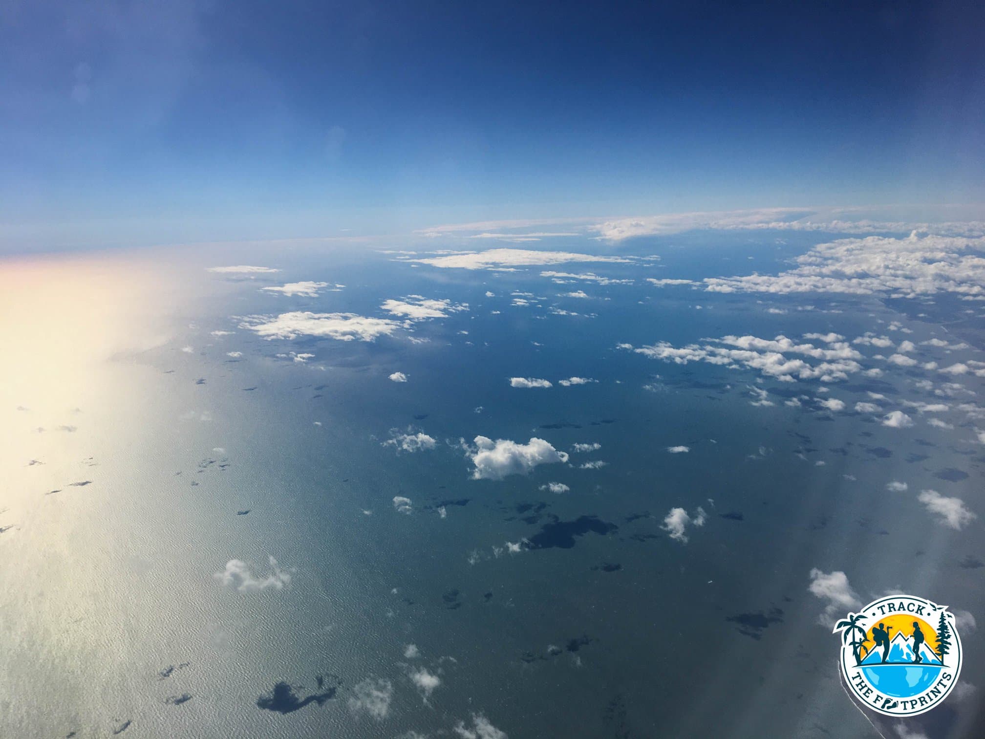 In the sky a couple of minutes after leaving Ushuaia